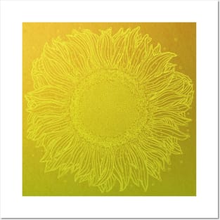 Radiant Yellow Sunflower Posters and Art